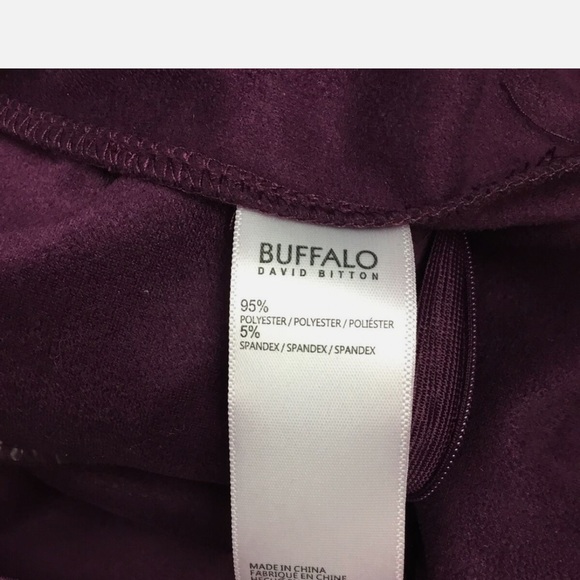 New! Buffalo David Bitton Vegan Suede Off the Dress Regal Plum … - Picture 4 of 14